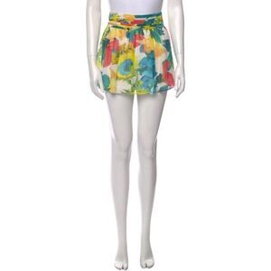 Alice + Olivia Spring Floral Silk Mini Skirt